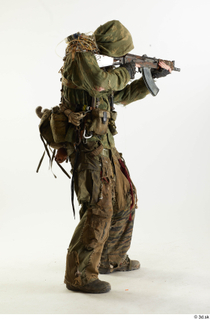 Photos John Hopkins Army Postapocalyptic Suit Poses aiming the gun…